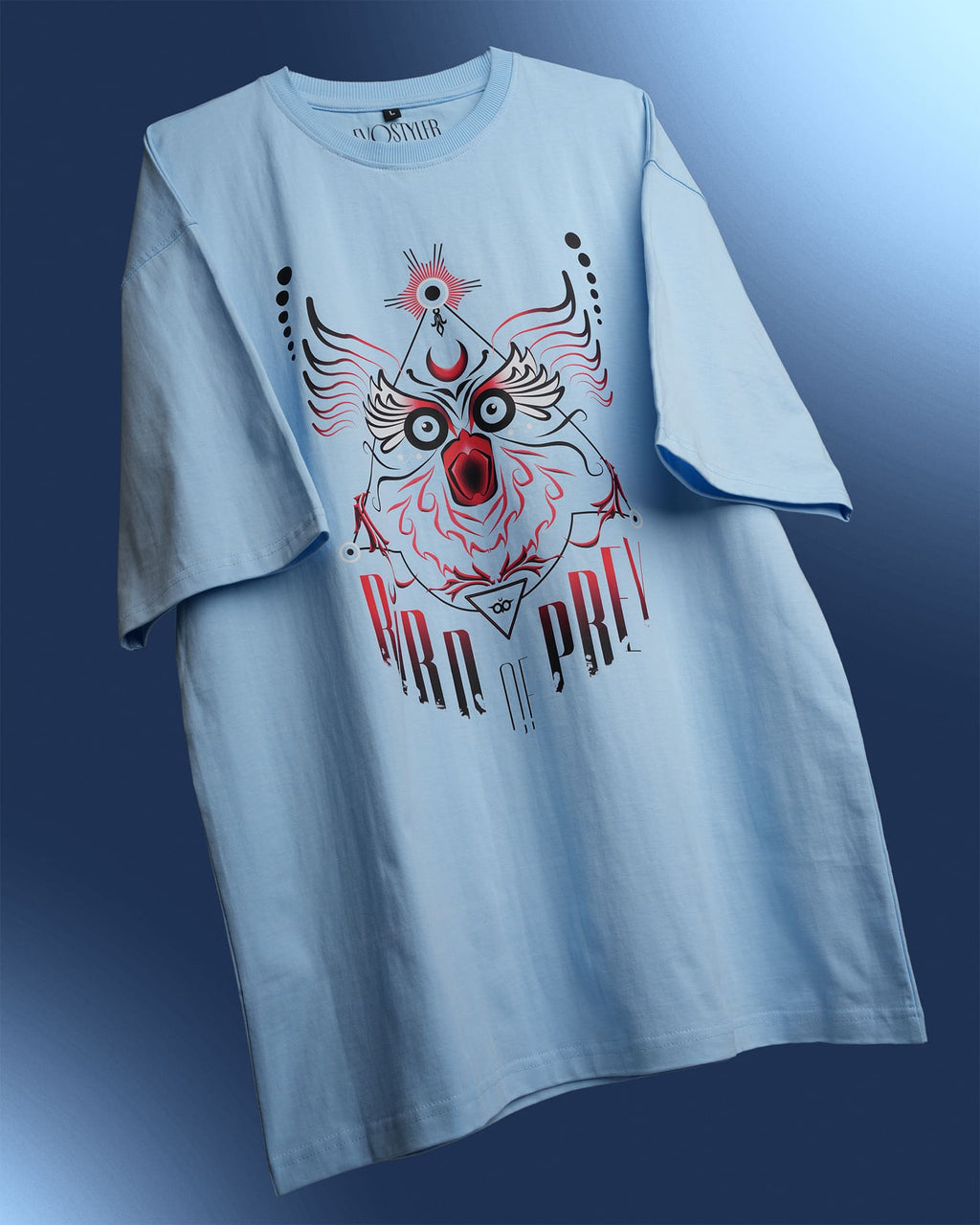 oversized tshirt baby blue for men and women